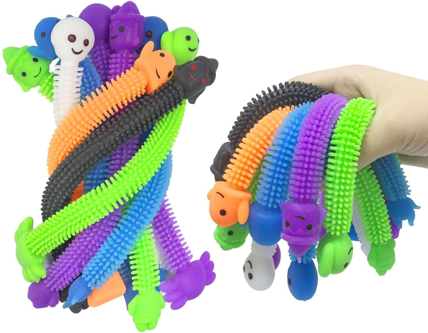36 Pack Halloween Stretchy Strings Sensory Fidget Toys Pack,Autism Toys Great for Kids Treat Bags Gifts Stress Relief Party Favors,Halloween Party Decorations (Halloween) | Amazon (US)