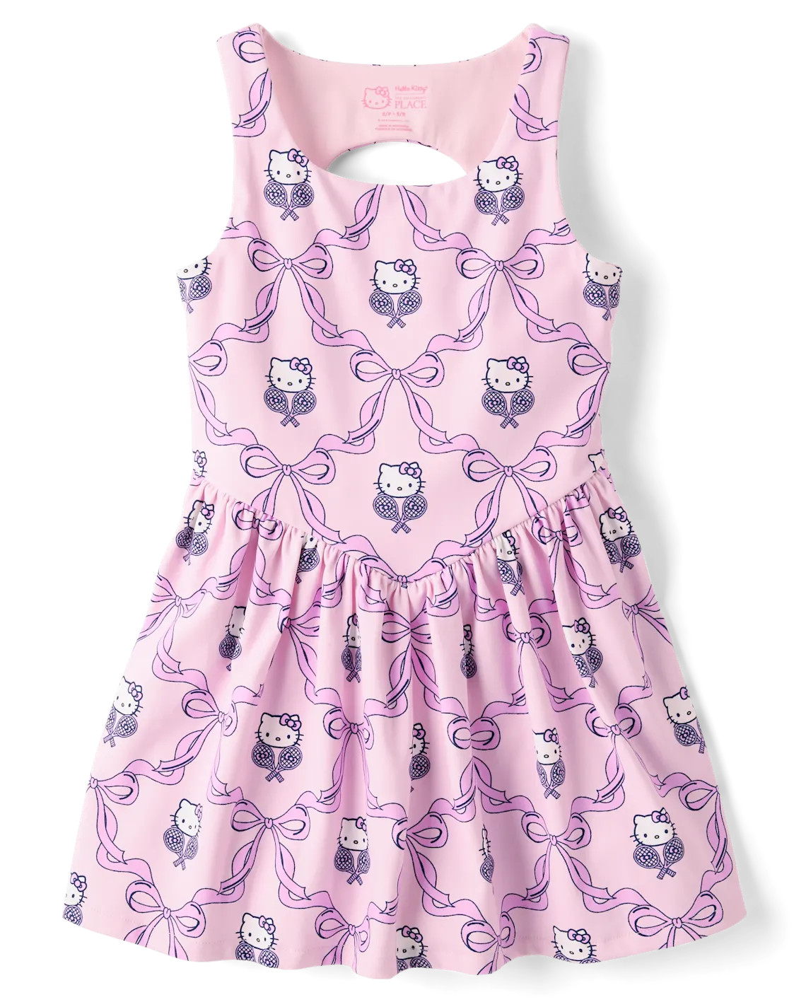 Girls Hello Kitty® Quick Dry Tennis Cut Out Active Dress - pink | The Children's Place