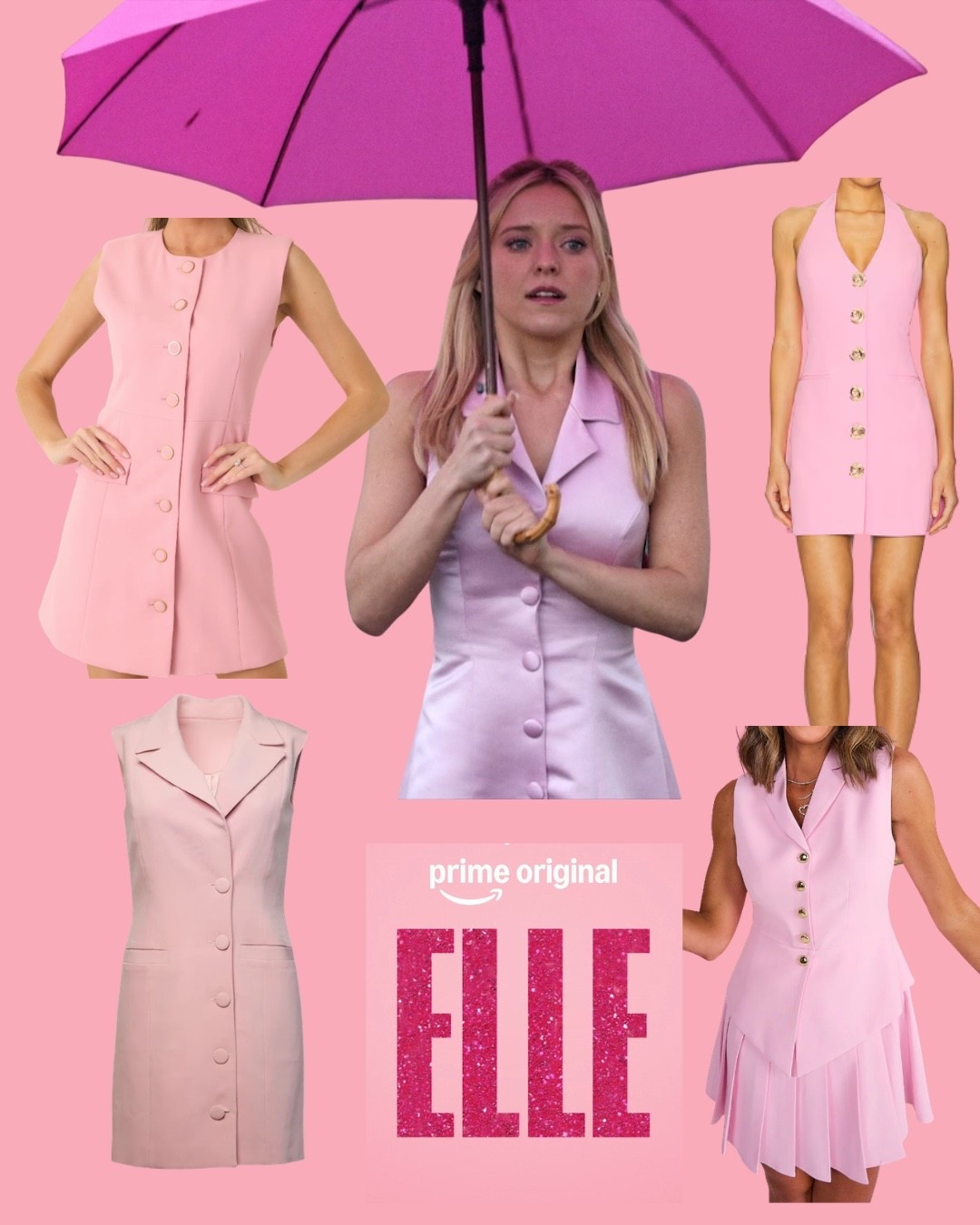 Elle Woods wearing a satin sleeveless button-up dress with a collar on the first episode of Elle! Here’s a couple similar matches

#LTKootd #LTKPetite #LTKdayinmylife