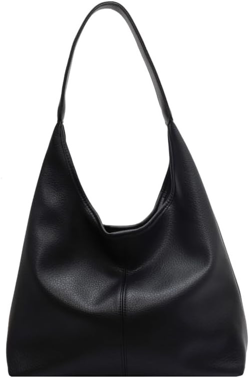 Hobo Bags for Women Slouchy Tote Bag Soft Casual PU Leather Shoulder Purses 2pcs Work Everyday Ha... | Amazon (US)