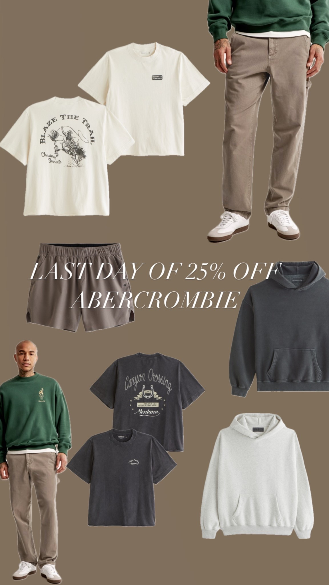 25% OFF ABERCROMBIEE

#LTKU #LTKFindsUnder50 #LTKSaleAlert