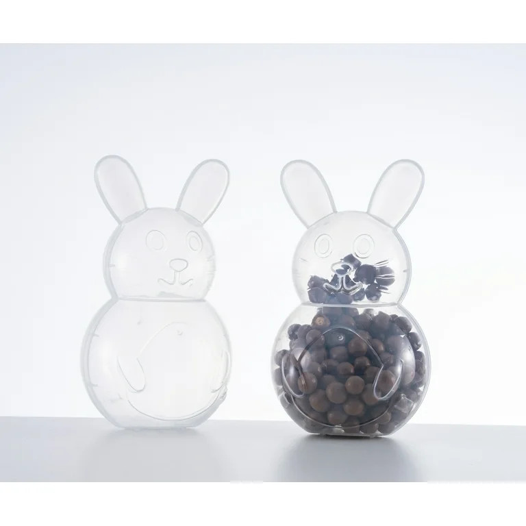 Easter Jumbo Bunny Container, Clear, 10 in, by Way To Celebrate | Walmart (US)