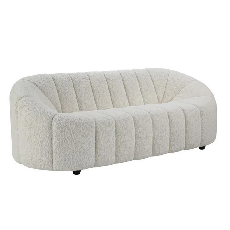 Manish 84'' Round Arm Curved Sofa | Wayfair North America
