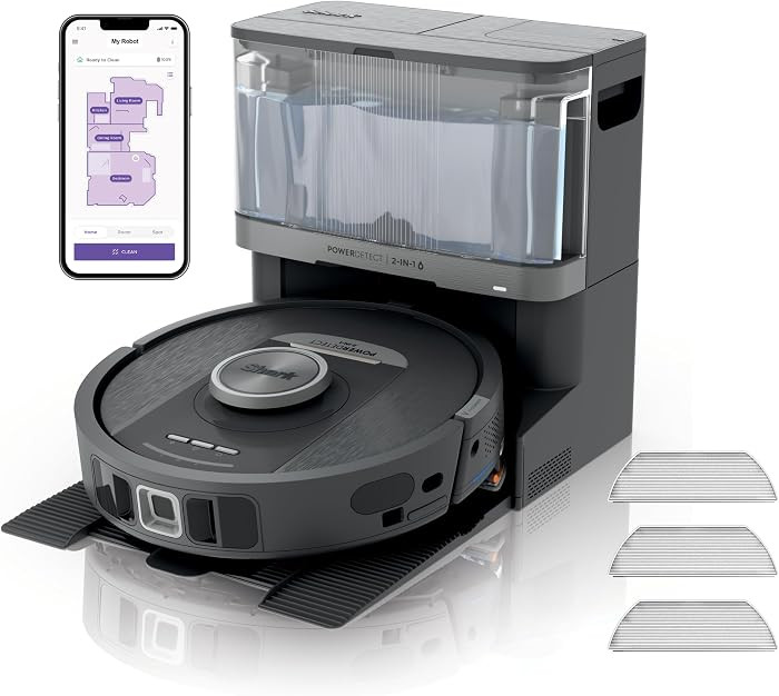 Shark PowerDetect 2-in-1 Saug- & Wischroboter, NeverTouch Pro, Schwarz | Amazon (DE)