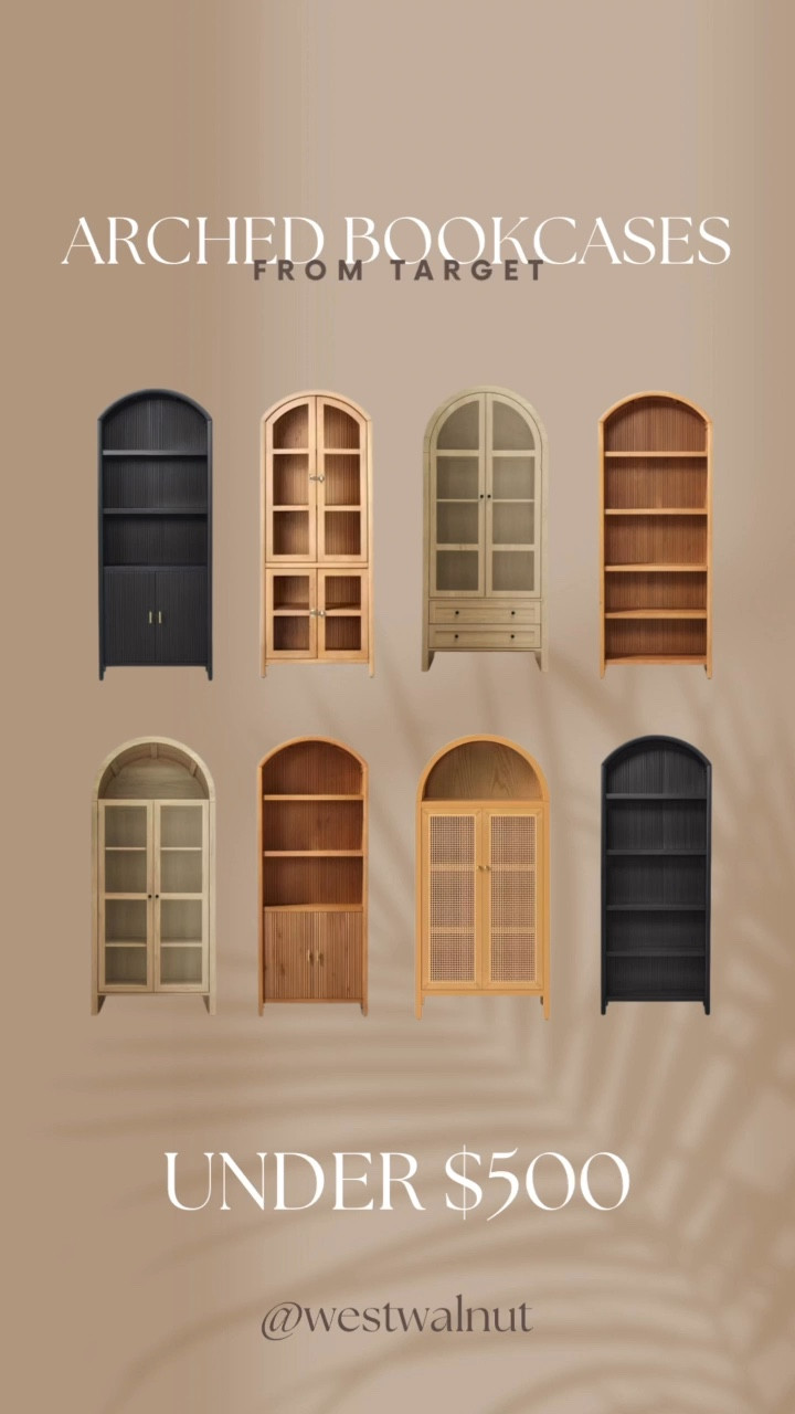 Arched Bookcases Under $500

Arched bookcases and cabinet add a modern touch and charm to many spaces. Their curved shape contrasts with their straight lines, making them a visual focal point, anchoring a specific part of the room. 

They’re a beautiful addition to living rooms, home offices, or even entryways. They combine a modern aesthetic with functionality for storage! Target has some wonderful option under $500 which I’ve linked for you!

#homeonabudget #affordablehomedecor #moderndecor #modernfurniture
#homedecorideas #lookforless #homedecor #archedcabinet #affordablefurniture #modernfurniture #homefinds 

#LTKHome