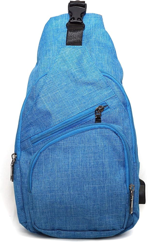 Anti-Theft Daypack Crossbody Sling Backpack, USB Charging Connector Port, Lightweight Day Pack fo... | Amazon (US)