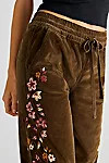 Driftwood Cord Embroidered Joggers | Free People (Global - UK&FR Excluded)
