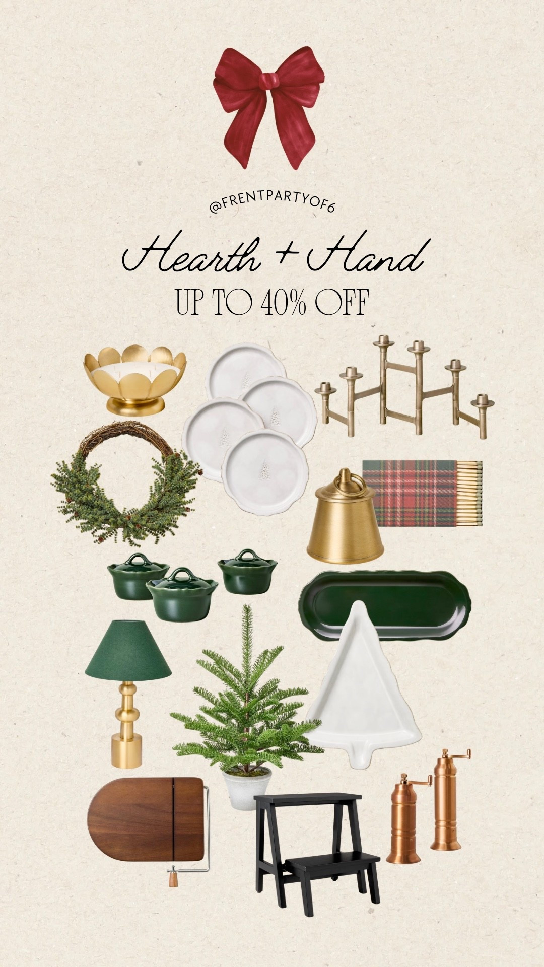 Up to 40% off Hearth and Hand! Get your last minute Christmas decor/hosting supplies!

#LTKHoliday #LTKFindsUnder50 #LTKSaleAlert