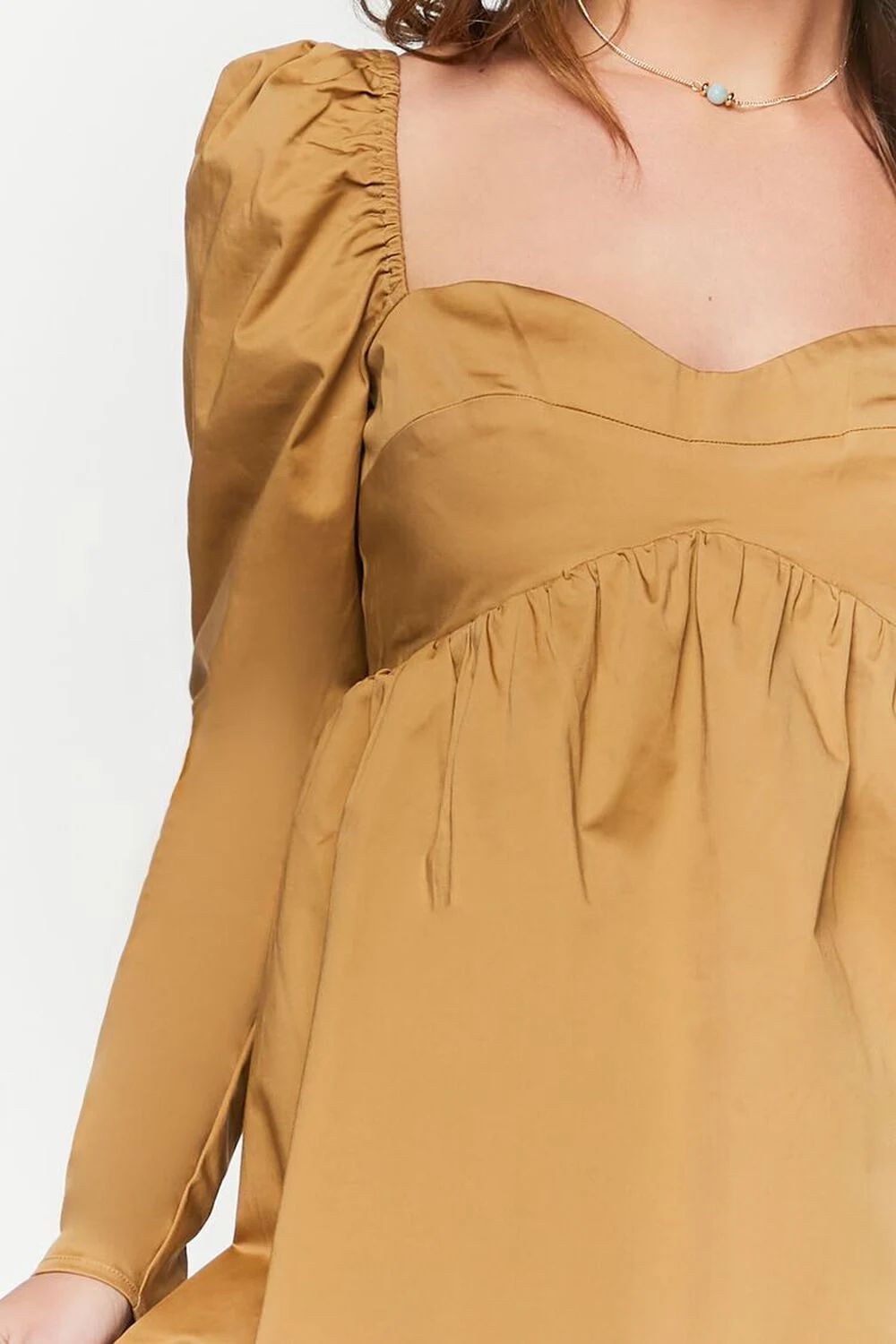 Long-Sleeve Babydoll Mini Dress | Forever 21 (US)