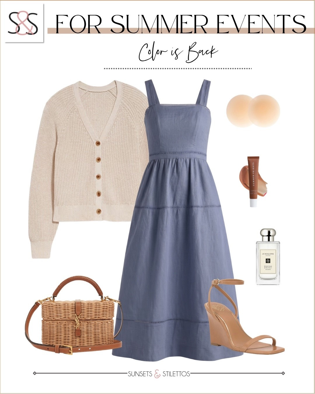 I'm obsessing over this dreamy blue dress that works for literally every summer plan.

summer dress outfit cardigan wedge sandals basket bag midi dress blue dress summer wedding guest dress casual summer outfit vacation dress tiered dress

#LTKWedding #LTKTravel #LTKOver40