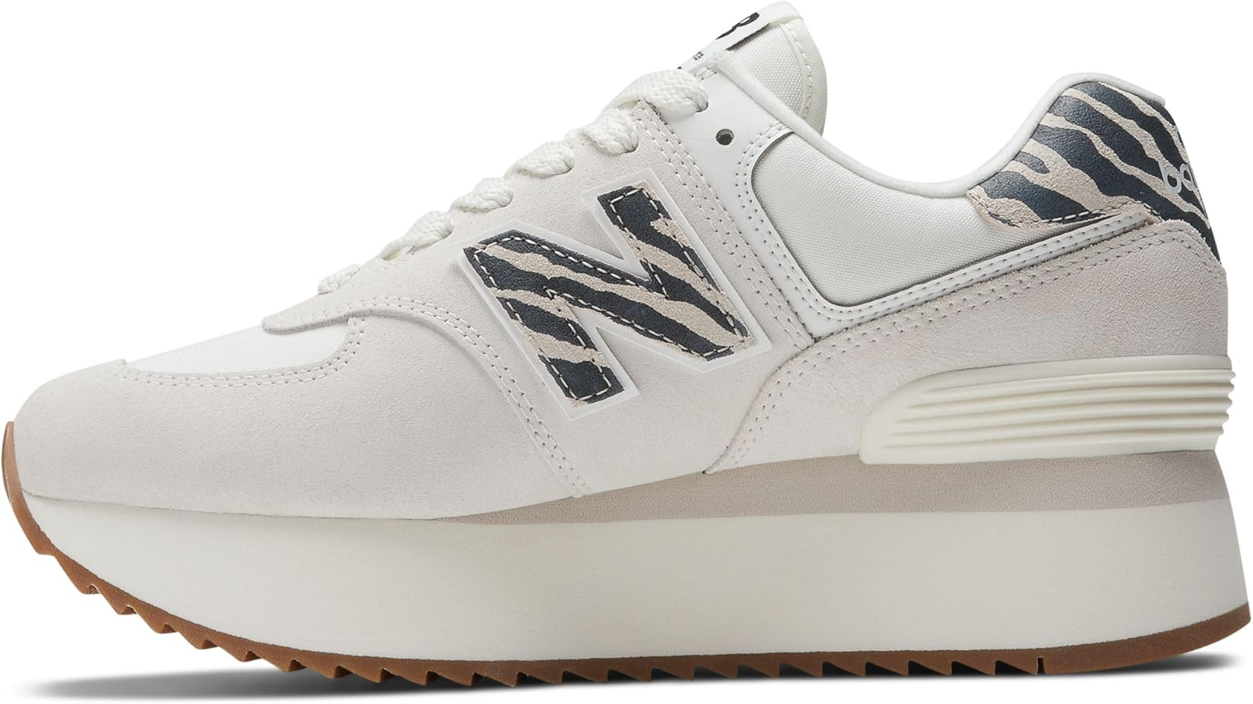 Balance 574 Platform Sneakers - Women's - Sea Salt/Moonbeam, US 10 B,White | Amazon (US)