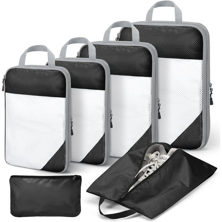 Livhil 6 Set Compression Packing Cubes for Suitcases, Packing Cubes for Travel Luggage Organizer ... | Walmart (US)