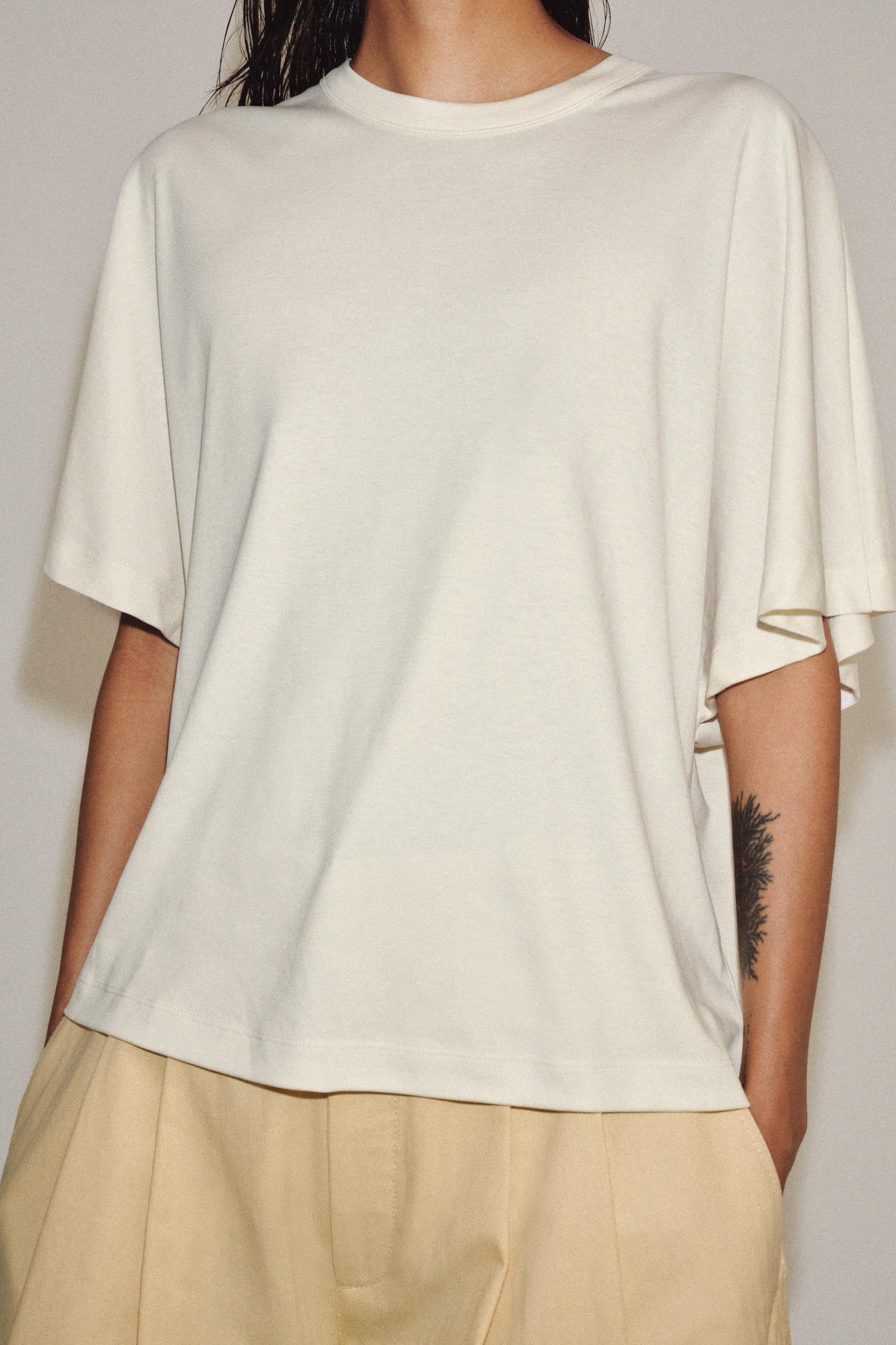 INTERLOCK SHORT SLEEVE T-SHIRT | Zara Canada