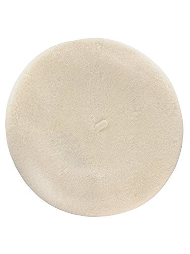 NYFASHION101 French Style Lightweight Casual Classic Solid Color Wool Beret, Off White | Amazon (US)