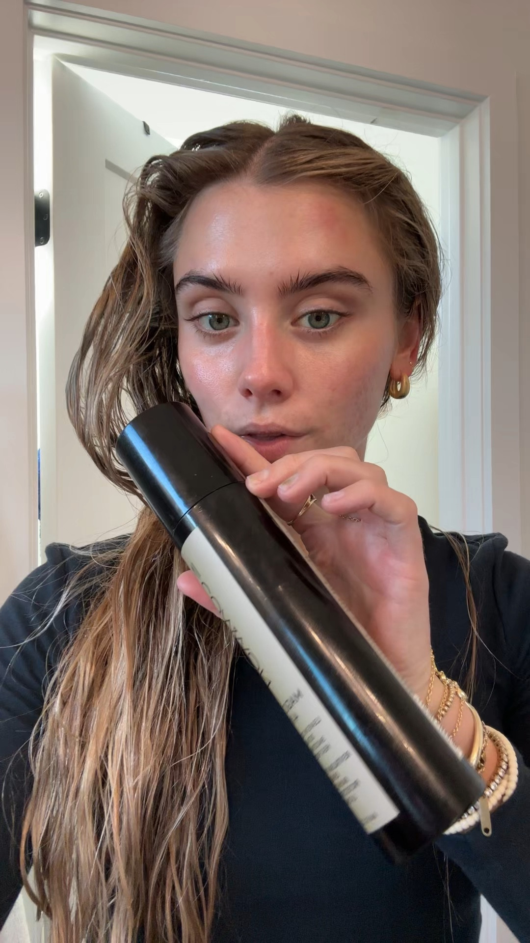 Just a few spritzes on wet or dry hair act as: 

1) Leave-In Conditioner: Silk Protein + Avocado Oil repair weakened hair fibers from within, while a vitamin-rich infusion strengthens hair + mends split ends.

2) Detangler: Seals + smooths cuticles, allowing for snag-free combing + brushing.

3) Anti-Frizz Smoothing Balm: Hyaluronic Acid Time-Release Moisture Technology provides all-day hydration to calm frizz, static + flyaways, while locking in shape + shine.

4) Heat Protectant: Creates a protective barrier around the sealed cuticle to combat damage caused by heat styling, harmful UVA/UVB rays + high-mineral-content waters.

#LTKBeauty #LTKFindsUnder50 #LTKgrwm