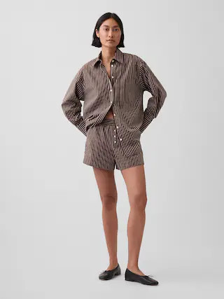 Organic Cotton Poplin Stripe Boxer Shorts | Gap (CA)