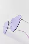 Rimless Heart Sunglasses | Urban Outfitters (US and RoW)