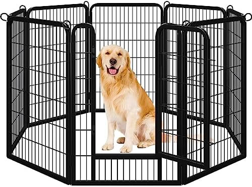 Yaheetech Dog Playpen, 40 inch 8 Panels Dog Pen for Indoor Heavy Duty Puppy Exercise Pen Metal Pe... | Amazon (US)
