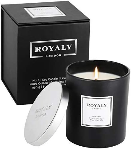 Royaly Home Scented Candles | Luxury Scented Soy Wax Lavender Jar Candle | Birthday Gifts for Wom... | Amazon (US)