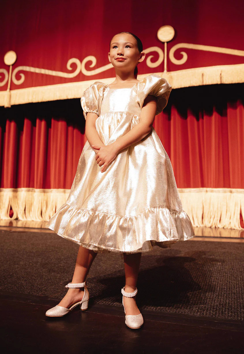 Mini Coco Dress in Gold | Ivy City Co