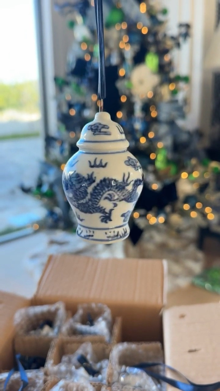 In love with these ornaments that look like mini ginger jars!!

#LTKSeasonal #LTKHome