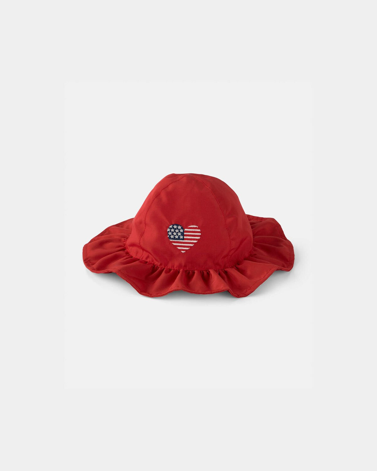 Baby Girl American Flag Sun Hat - Red | Carter's | Carter's Inc