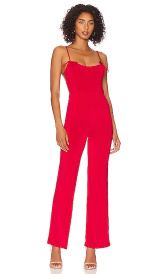 Kitty Jumpsuit in Lipstick Red | Revolve Clothing (Global)