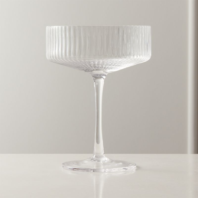 Eve Coupe Cocktail Glass Set of 8 + Reviews | CB2 | CB2
