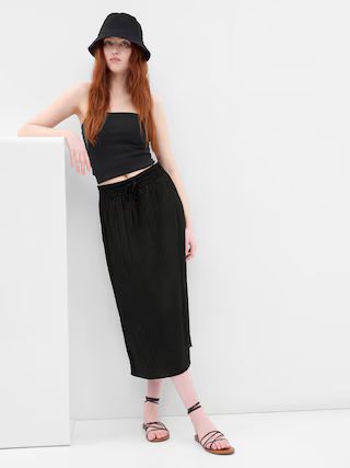 Pleated Midi Skirt | Gap (US)