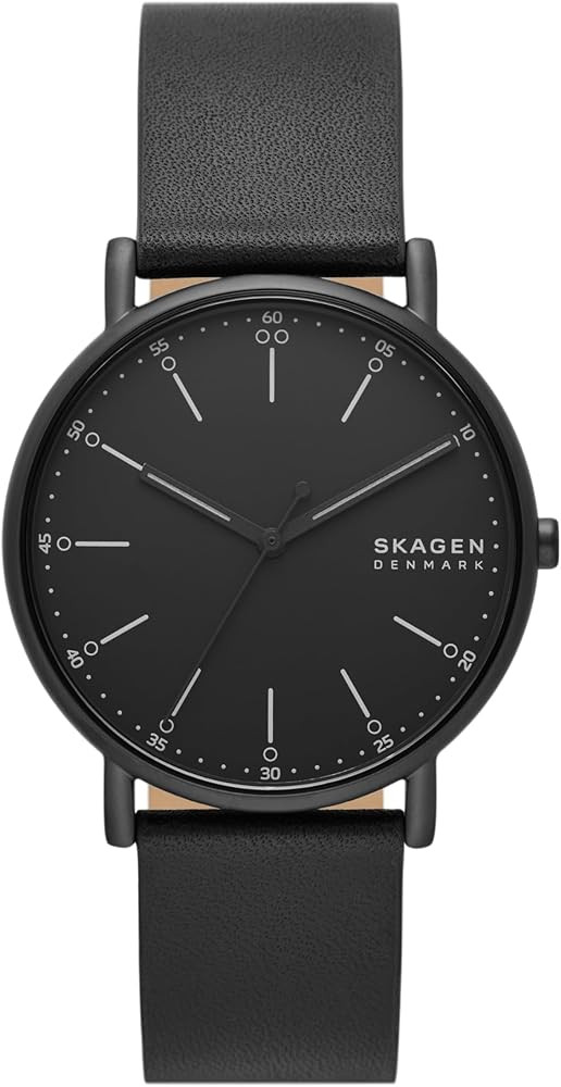 Skagen Signatur Men's Watch with Stainless Steel Mesh or Leather Band, Minimalist Watch for Men | Amazon (US)