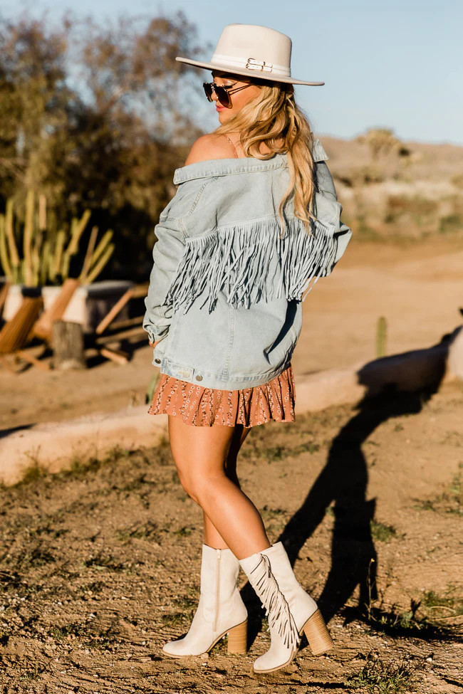 Good Old Days Light Wash Denim Jacket | Pink Lily