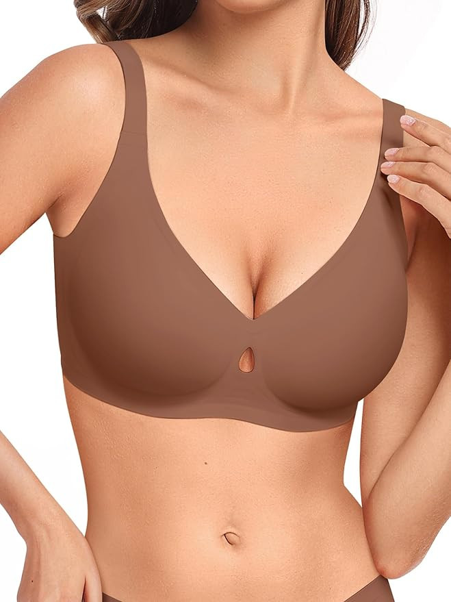Wireless Bras for Women No Underwire Seamless Push Up Full Coverage Supportive Womens Bralettes E... | Amazon (US)