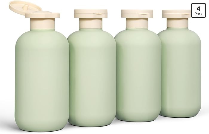 DEMORA 6.6oz Travel Bottles for Toiletries, Larger Plastic Travel Squeeze Bottles Leak Proof Refi... | Amazon (US)