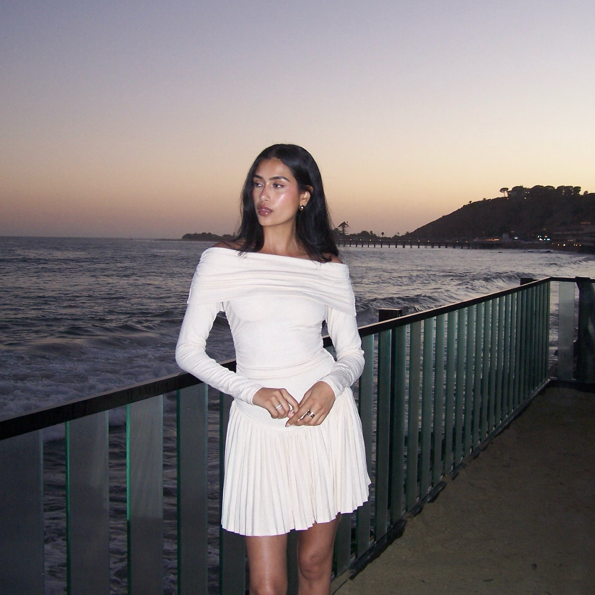The perfect off the shoulder, white flowy dress to wear to a sunset dinner by the beach 🤍

#LTKwedding #LTKFashionMonth #LTKdatenight