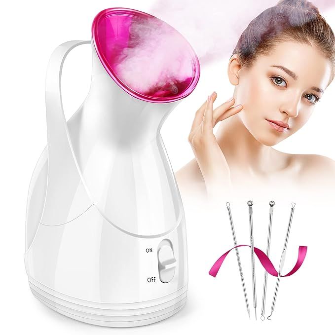 Nano Ionic Facial Steamer for Facial Deep Cleaning Warm Mist Humidifier, Home Spa Portable Face S... | Amazon (US)