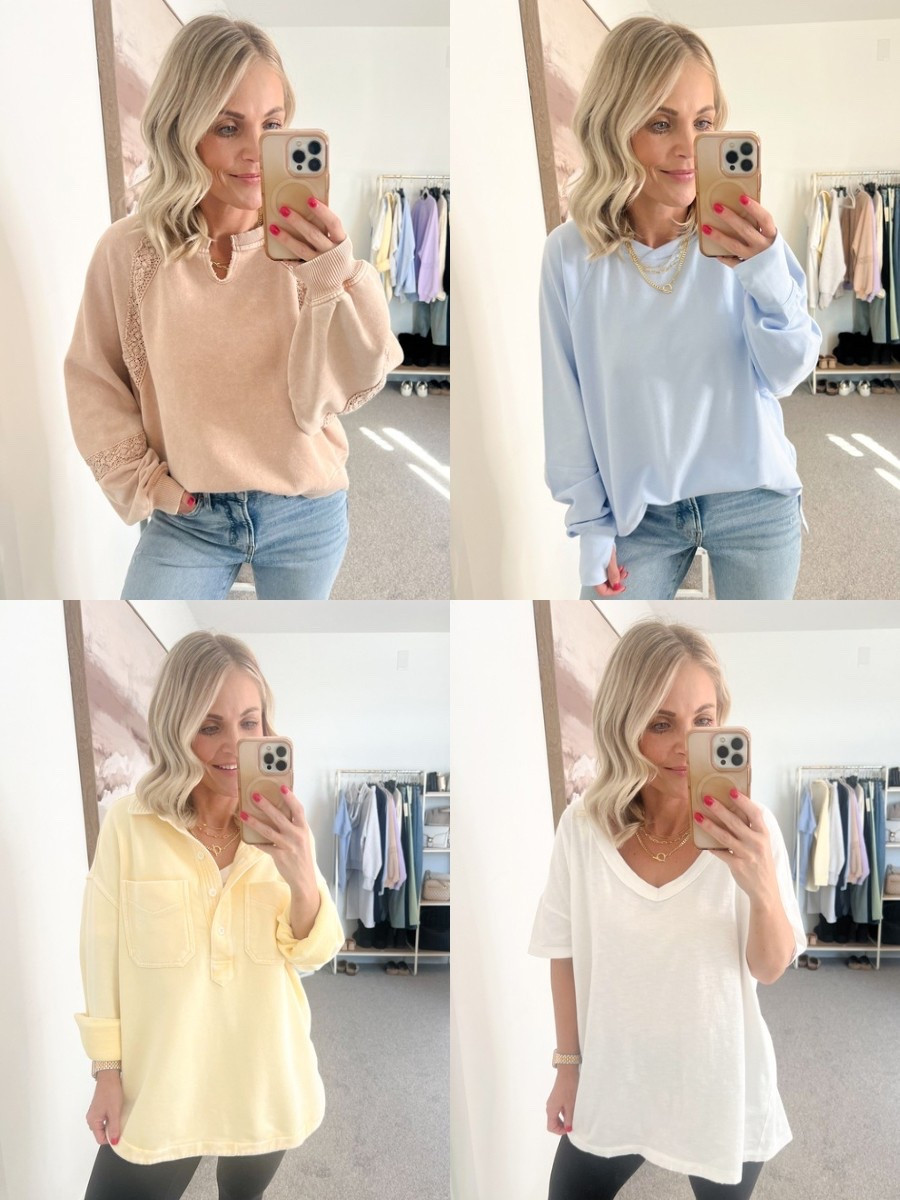 Aerie New Arrivals Haul!
I found some of the cutest new pieces for spring from Aerie. Everything is so incredibly soft and cozy and just my vibe! 

Matching sweatsuit, oversized tee, leggings, casual style, casual outfit, spring outfits, spring fashion, spring sweatshirts, spring sweaters, oversized sweatshirts, spring fashion finds

#LTKSeasonal #LTKSaleAlert #LTKStyleTip