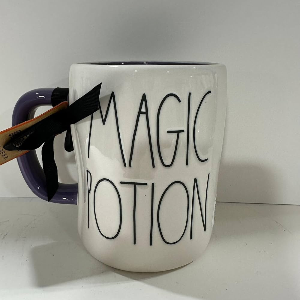 Rae Dunn MAGIC POTION Mug - Blue Inside - Halloween - Ceramic - Dishwasher and Microwave safe | Amazon (US)