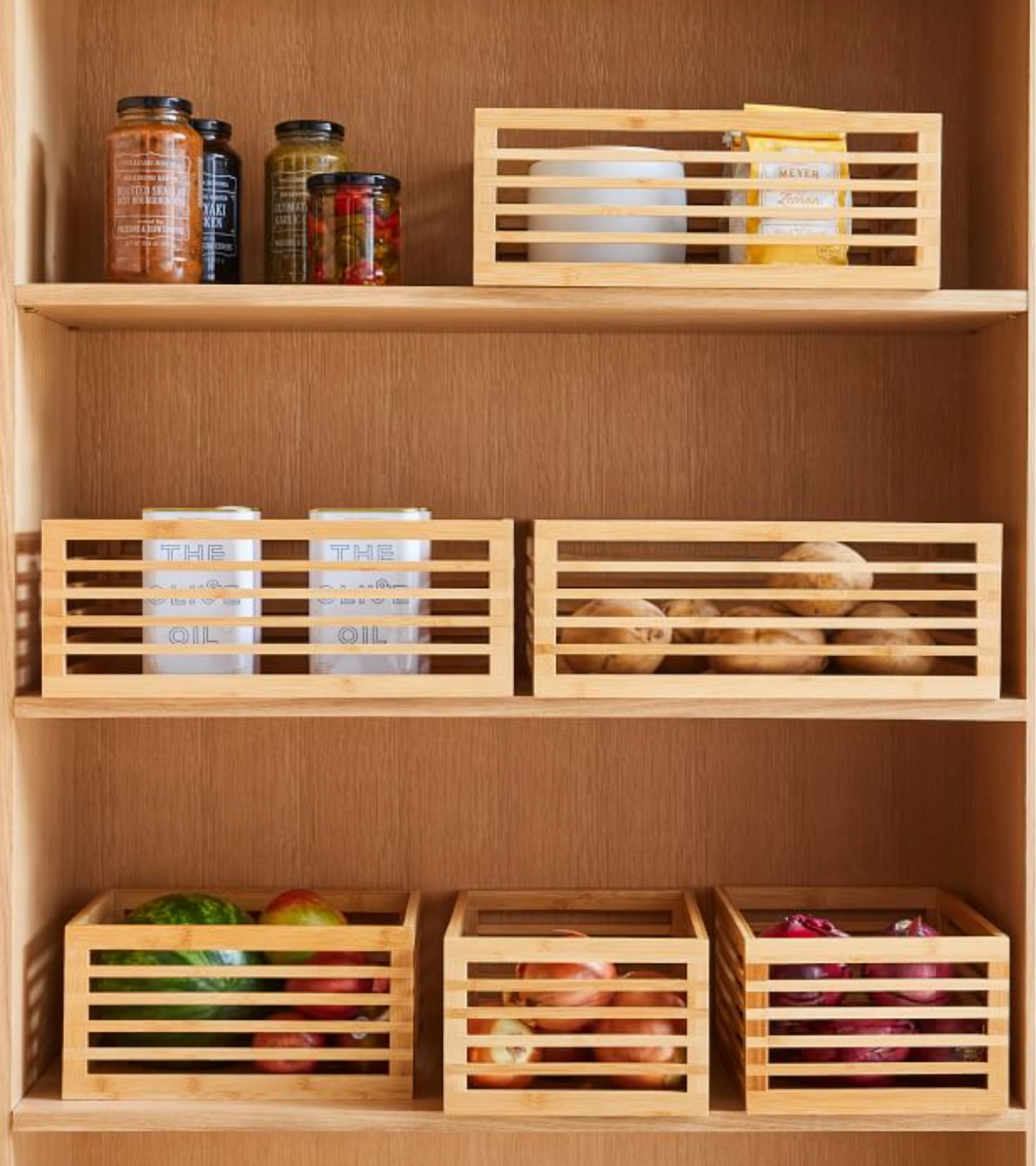 mDesign bamboo storage bins at West Elm

#LTKhome