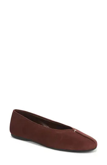 Vince Ori Ballet Flat in Chili Brown at Nordstrom Rack, Size 9.5 | Nordstrom Rack