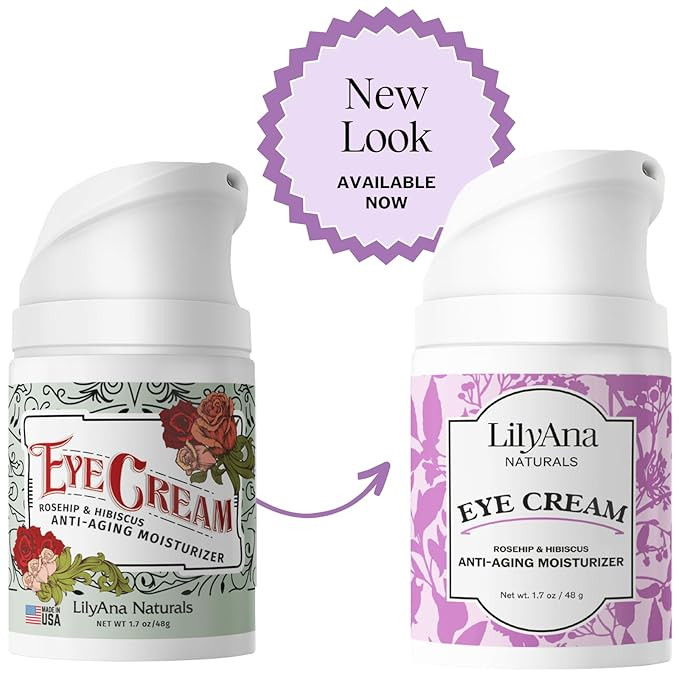 LilyAna Naturals Eye Cream for Dark Circles and Puffiness, Under Eye Cream for Wrinkles and Bags,... | Amazon (US)