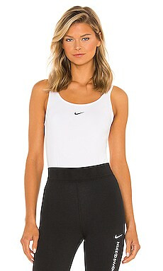 Nike NSW Essential Bodysuit Tank in White from Revolve.com | Revolve Clothing (Global)