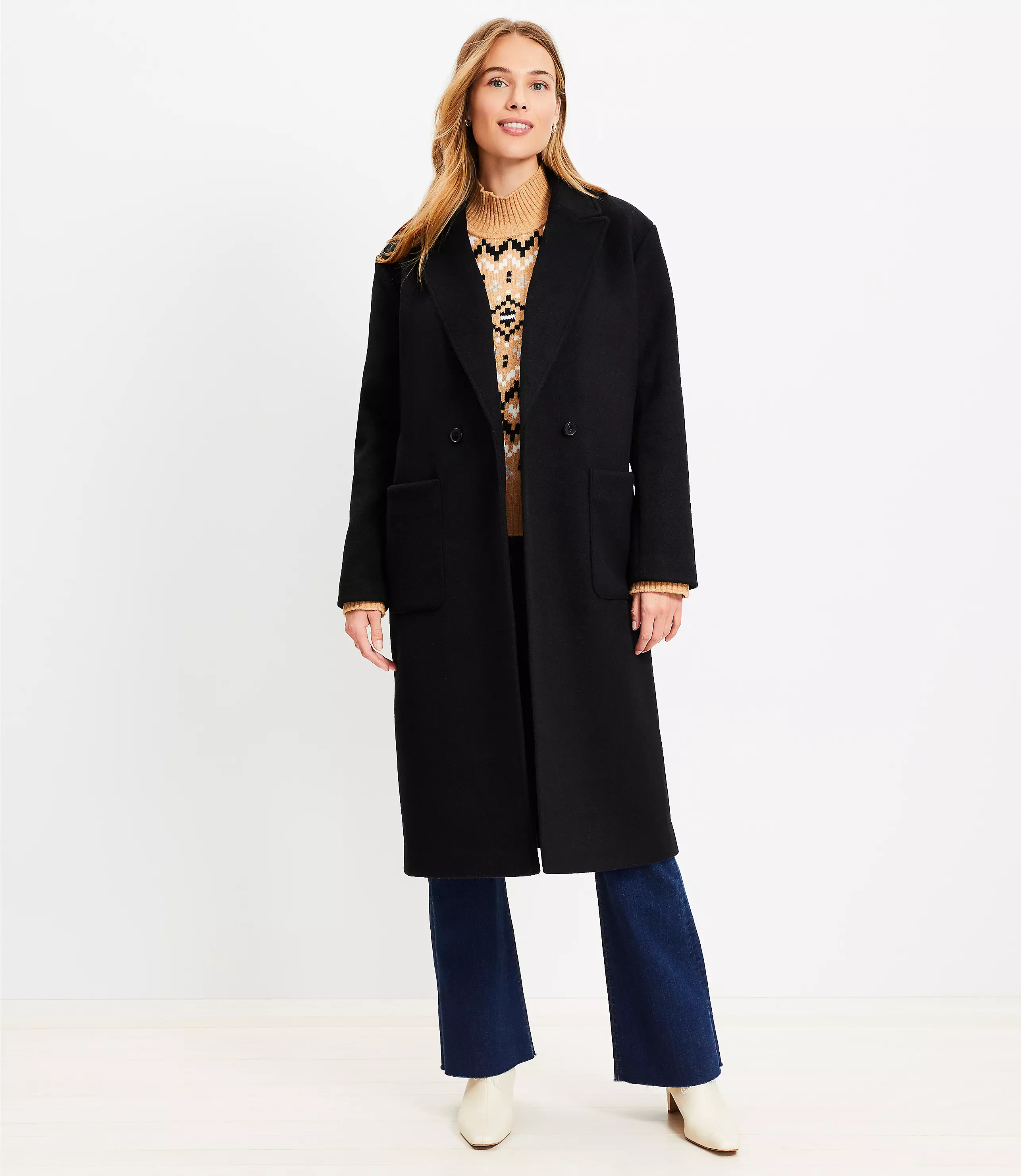 Petite Doubleface Modern Coat | LOFT