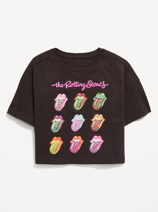 Loose Cropped Licensed Graphic T-Shirt for Girls | Old Navy (US)