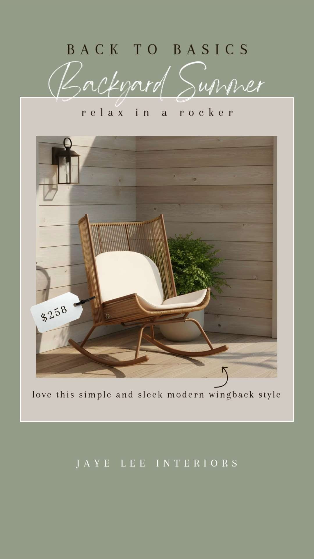 Summer's Simple Pleasures: hang up a tree swing, relax in a rocking chair, roast s'mores around the firepit, splash in the sprinklers, and plant a garden with the kids! No need for extravagance; find affordable summer backyard favorites, (like this modern wingback rocker,) linked here! #firepit #outdoorrockingchair #swing #splashpad #beveragecooler #drinksbucket #urn #planterboxes #raisedgardenbeds #kidstoys #popuptent #beachtent #toddlertent #traveltent #outdoorlighting #lanterns #LTKmomlife

#LTKSeasonal#LTKHome 

 #LTKselfcare #LTKstorytime #LTKBaby