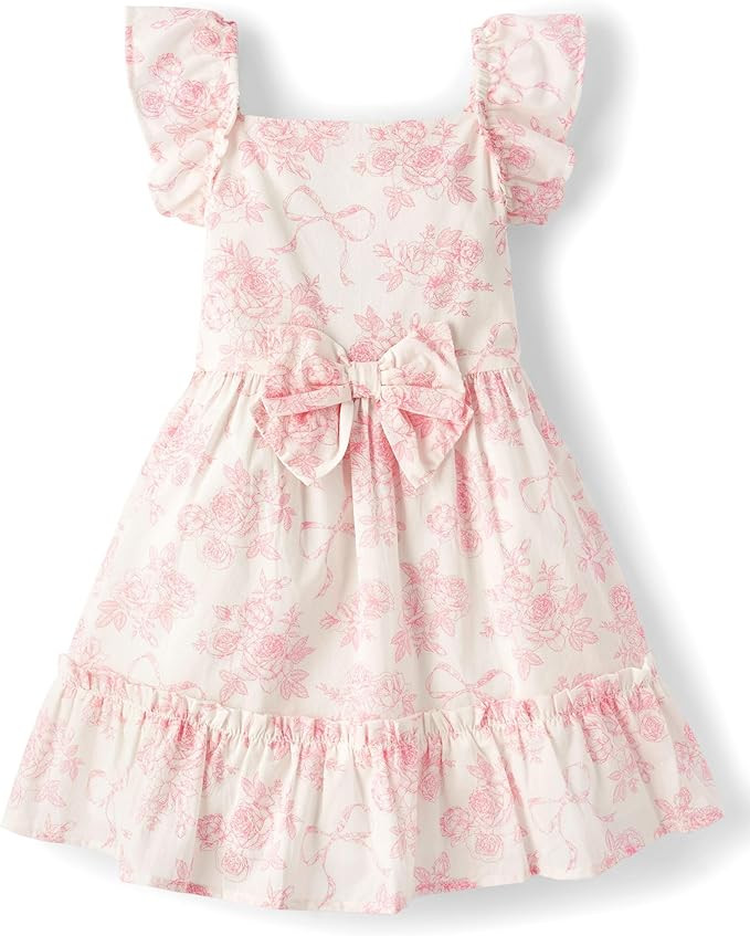 Gymboree Girls' and Toddler Flutter Sleeve Dress | Amazon (US)