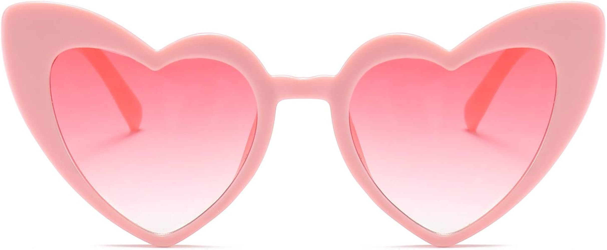 boqopod Clout Heart Shaped Sunglasses Goggles Vintage Cat Eye Mod Style Retro Kurt Cobain Glasses | Amazon (US)