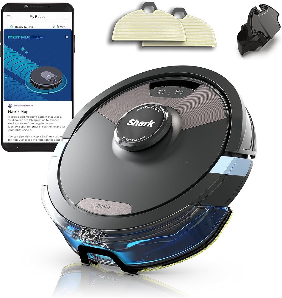 SHARK RV2620WD AI Ultra Robot Vacuum and Mop with Matrix Clean Navigation, CleanEdge Technology, ... | Amazon (US)