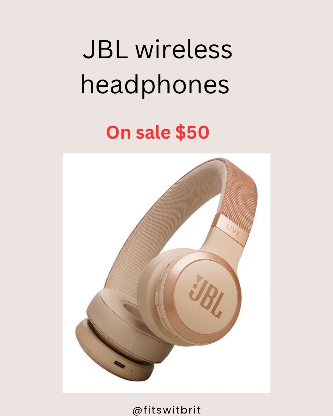 JBL wireless headphones regular price $130 on sale $50! Available in several colors  

#LTKTravel #LTKActive #LTKSaleAlert