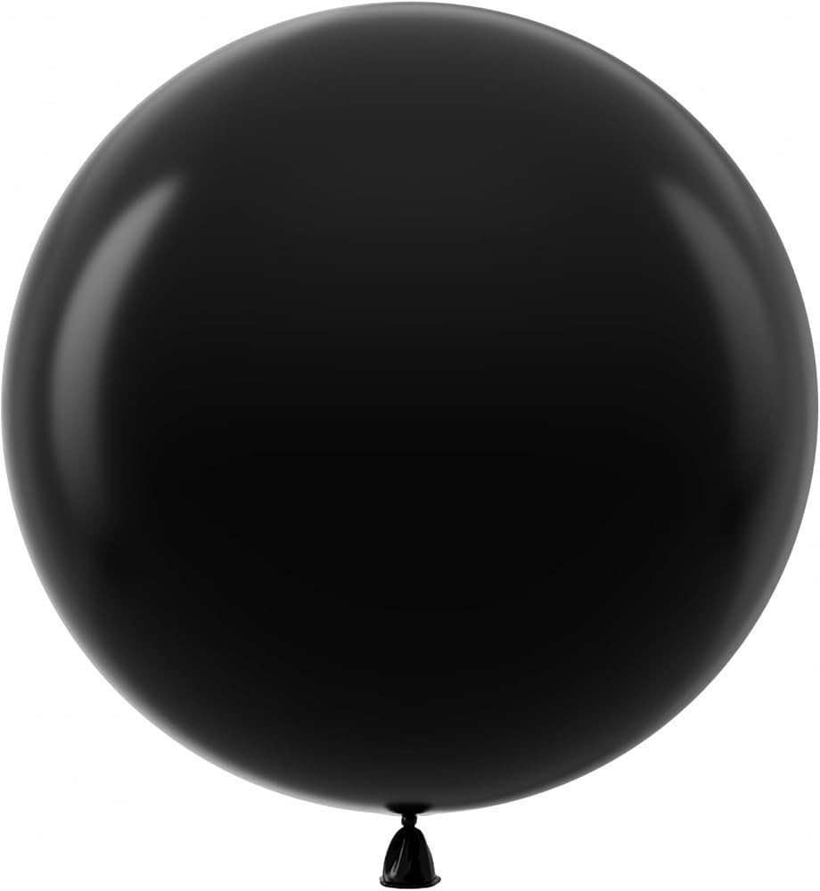 Bezente Black Giant Balloons 36 Inch - 8 Pack Jumbo Large Round Latex Balloon for Photo Shoot Bir... | Amazon (US)