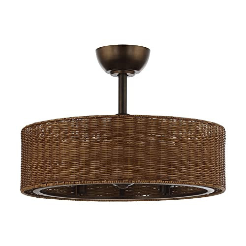 Parrot Uncle Ceiling Fans with Lights and Remote Control Farmhouse Ceiling Fan with Light Rattan ... | Amazon (US)